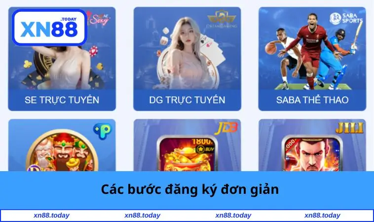 Các bước đăng ký đơn giản