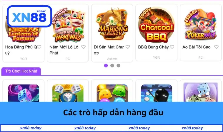 Game Bài 3D XN88 2 Các trò hấp dẫn hàng đầu