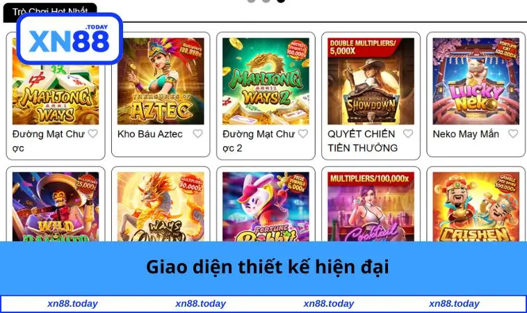 Giao diện thiết kế hiện đại