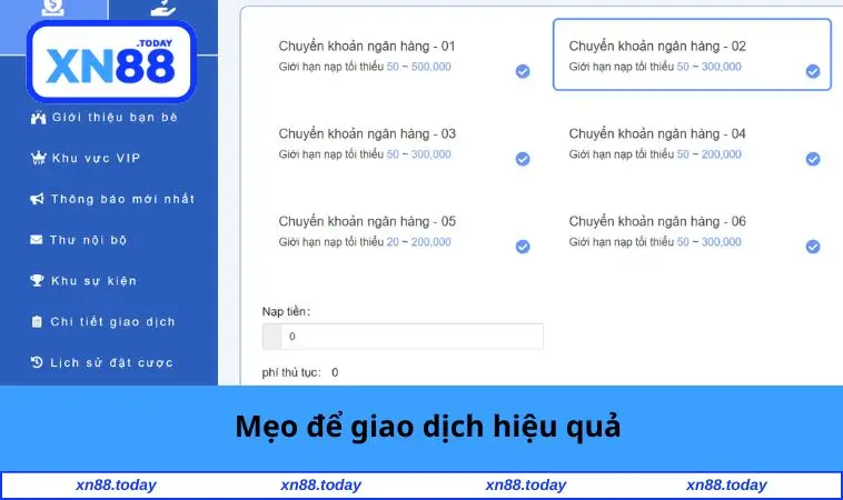 Mẹo để giao dịch hiệu quả