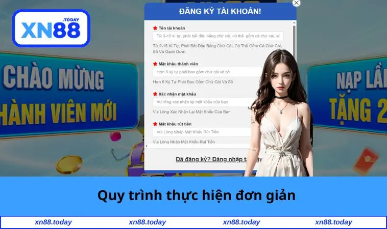 Quy trình thực hiện đơn giản